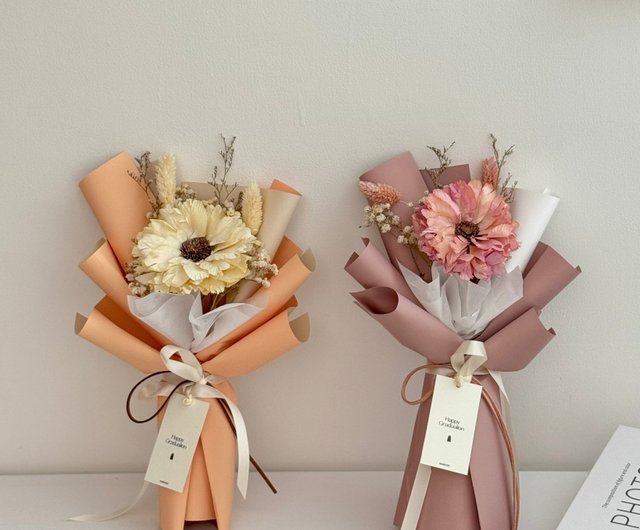 楽天市場】【flower gift】／優しい春ブーケスターチスとミモザ