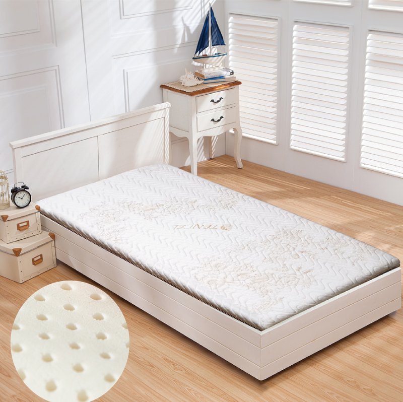 Premium Natural Latex Mattress Thin Topper Breathable - เครื่องนอน - เส้นใยสังเคราะห์ 