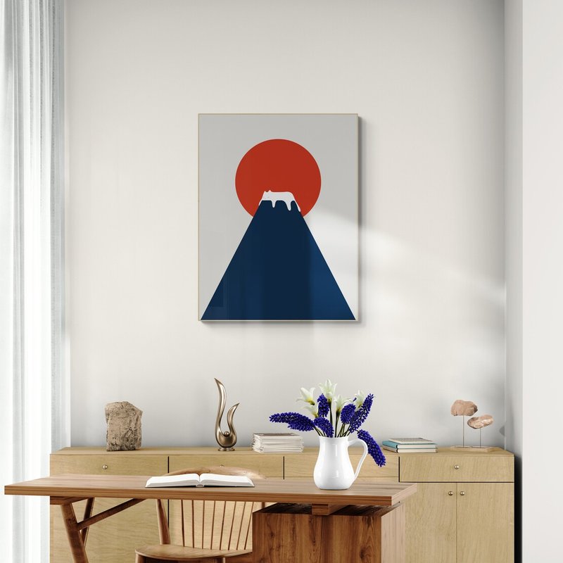 【限定プリント】ilovedoodles | 猫の風景5-富士山 - ポスター・絵 - 紙 