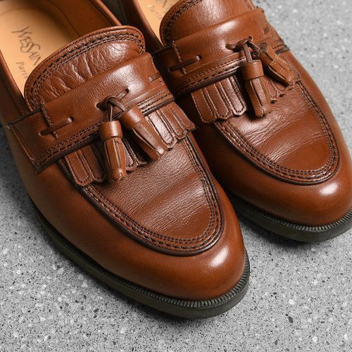 靴 Yves Saint Laurent Tassel loafers BROWN YSL Tassel Loafer - Shop GoYoung Vintage Men's Oxford Shoes