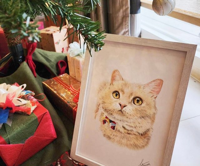 色鉛筆画 A4.猫 クリスマス7 色鉛筆画 A4.猫 クリスマス5 色鉛筆画】色鉛筆で猫ちゃんを描いてみ