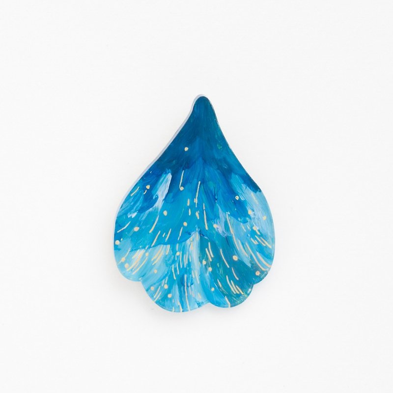Picture of brooch [petal] - เข็มกลัด - อะคริลิค สีน้ำเงิน