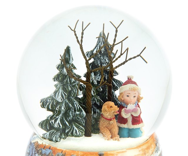 白雪姫リトルワールドクリスタルボールオルゴールを手元にクリスマス雪景色交換ギフト癒しと救済 ショップ Jarll 置物 Pinkoi