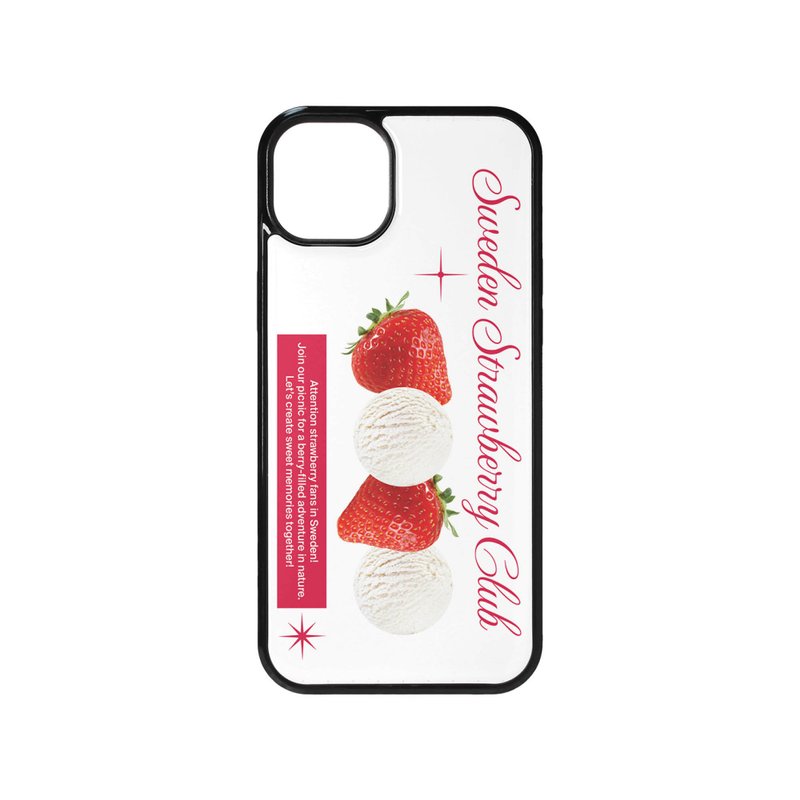 Sweden strawberry club epoxy case - Phone Cases - Other Materials Multicolor