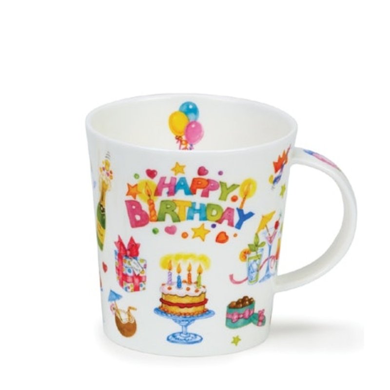 Happy birthday mug - แก้วมัค/แก้วกาแฟ - เครื่องลายคราม 