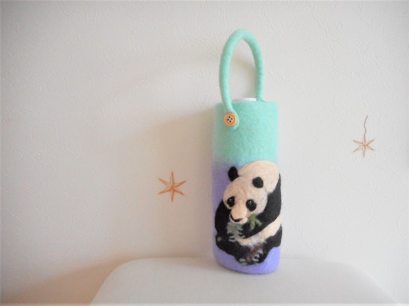 Panda's PET bottle cover - Other - Wool Green