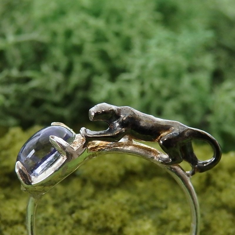 Puma ring black plated - General Rings - Gemstone 