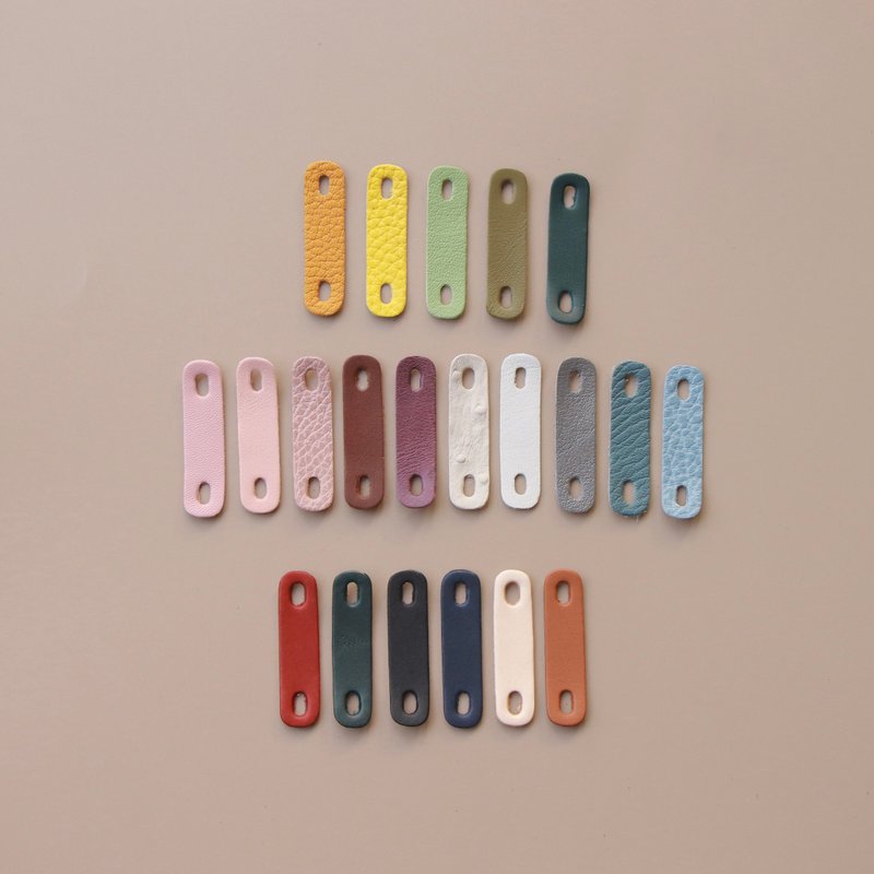 Multicolor | Peripheral Identification Card | Hole Hole Button - ID & Badge Holders - Genuine Leather Multicolor