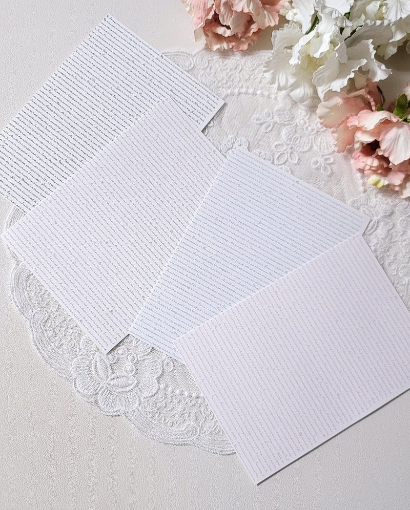 Basic lettering paper stickers - 貼紙 - 紙 
