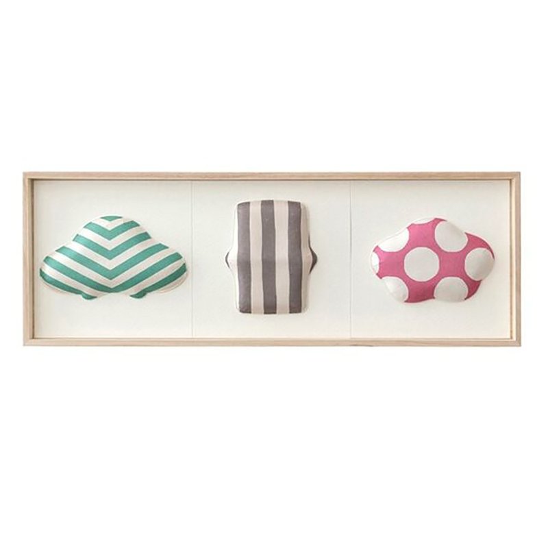 Washi Wall Decoration-3 kinds of Fukura,Pop Pattern of Pine, Bamboo, and Plum - Wall Décor - Paper 