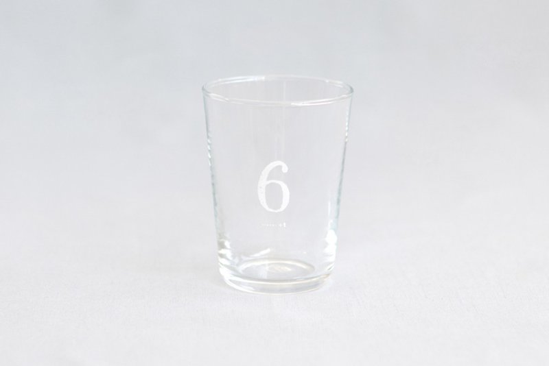 [+tPlanning] Digital Cup-White 6 - Cups - Glass Transparent