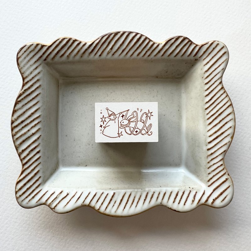 預購/ 12月底出貨【小小舞台】小兔訓練 印章 - 印章/印台 - 塑膠 