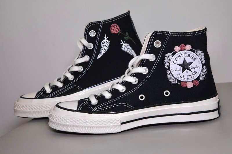 [Converse Embroidery Design] Pattern design and embroidery prices do not include shoes - รองเท้าวิ่งผู้หญิง - งานปัก 