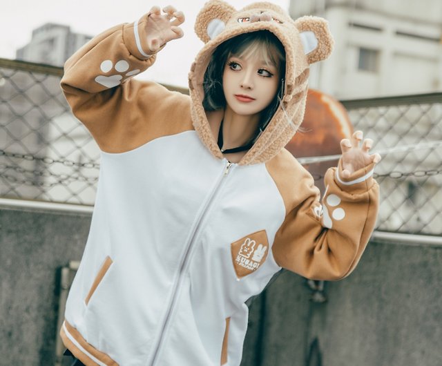 Harajuku Streetwear Embroidered Tiger Varsity Jacket