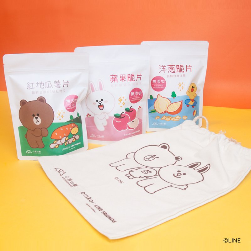 【免運組】蔬果乾禮包・Pinkoi | LINE FRIENDS Special Ed - 零食/點心 - 其他材質 多色
