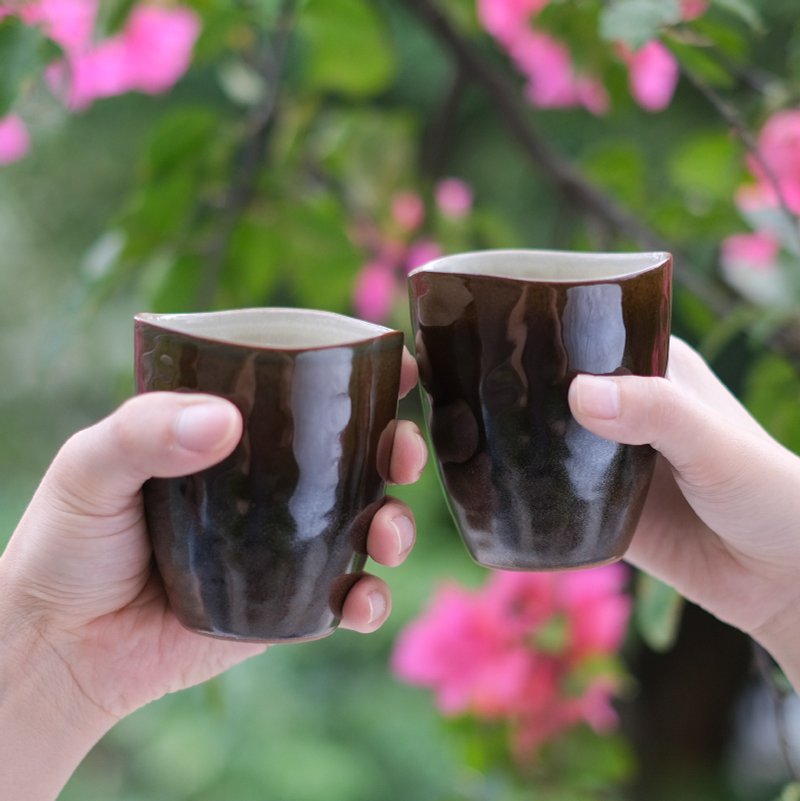 陶作坊│工藝商品_手感雙杯組 - 其他杯子 - 陶 咖啡色