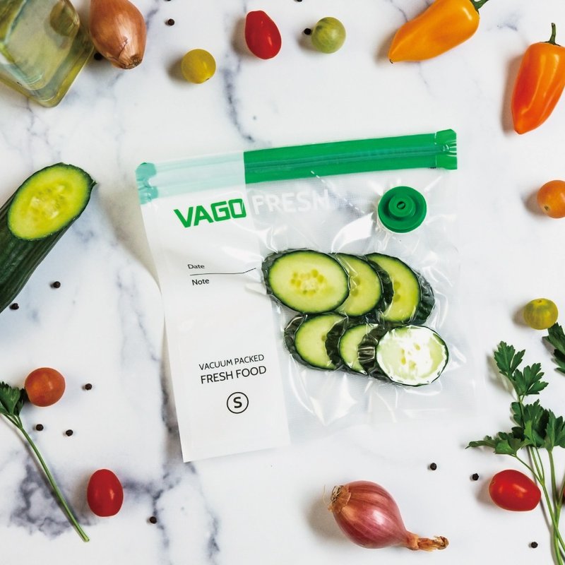 VAGO FRESH 食物保鮮烹飪真空食物保鮮袋 小(S)10入 - 廚具 - 塑膠 白色