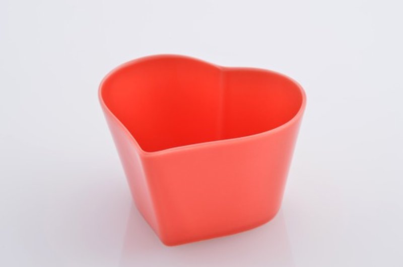 HEART  (RED) - Bowls - Porcelain Red