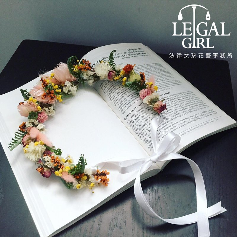 法律女孩特製花冠 - 髮箍/髮帶 - 植物．花 