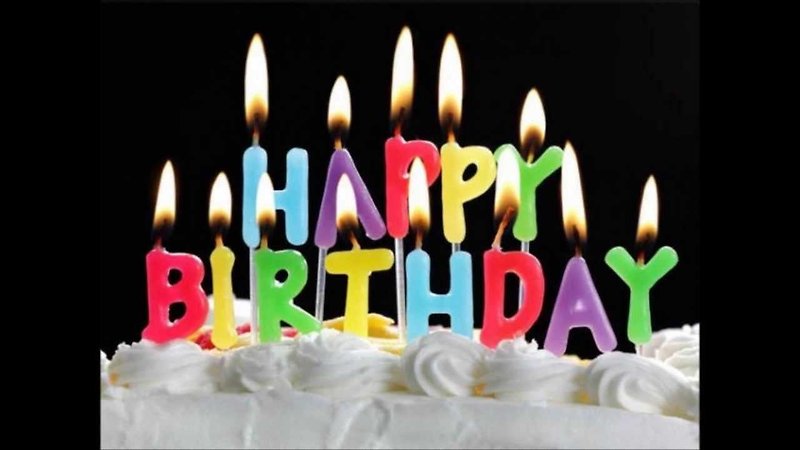 HAPPY BIRTHDAY font candle - Candles & Candle Holders - Wax Multicolor