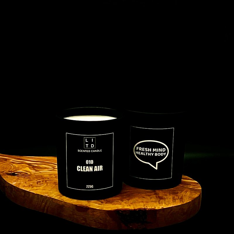 SCENTED SOY WAX CANDLE - 010 CLEAN AIR - เทียน/เชิงเทียน - ขี้ผึ้ง 