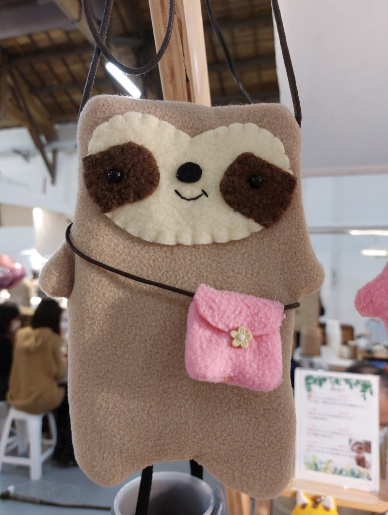 Sloth phone strap/mobile phone case/camera bag/universal bag - Messenger Bags & Sling Bags - Cotton & Hemp 