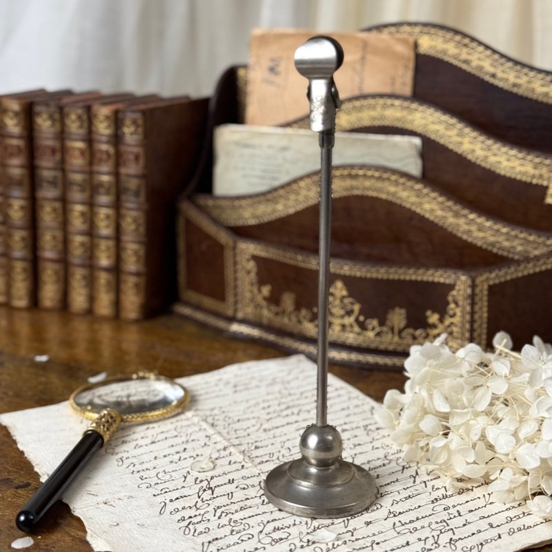 *50859-迷人古董紙/筆夾座 H20cm - 其他書寫用具 - 其他金屬 