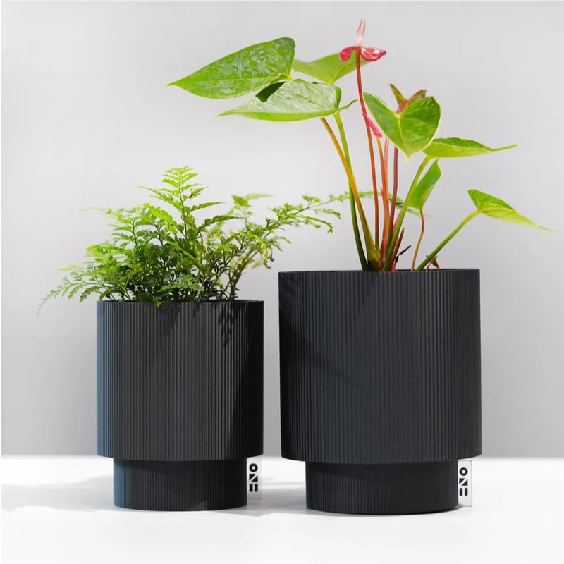 ONF 3D Print Planter - No. 2 BONSAI SKY - 3D列印盆器系列 - 盆栽/植栽 - 其他材質 黑色