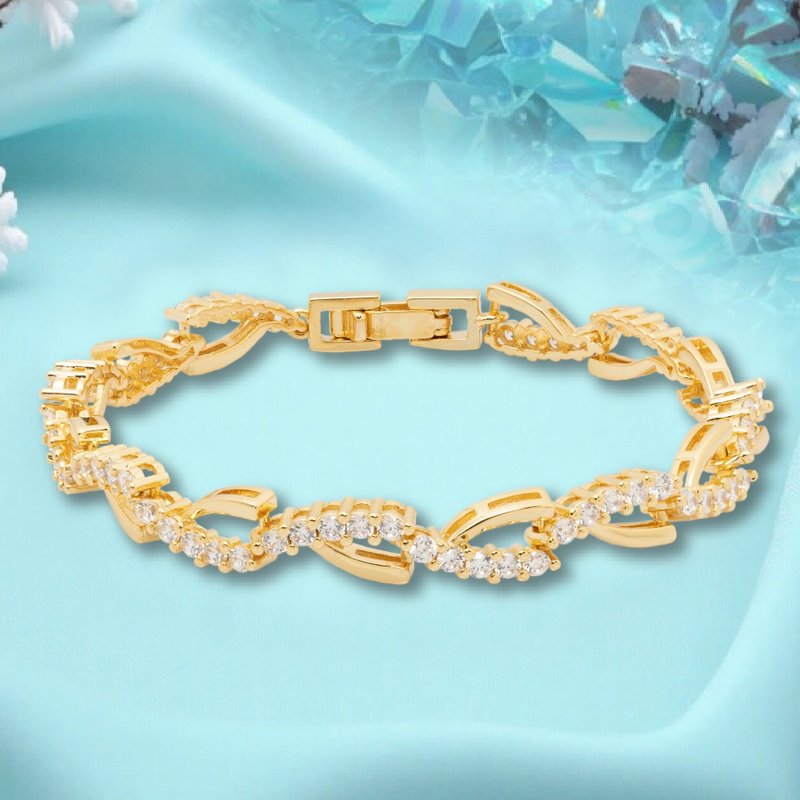 【DT&CREATION JEWEL】流光之環手鍊 - 金 - 手鍊/手環 - 其他材質 金色