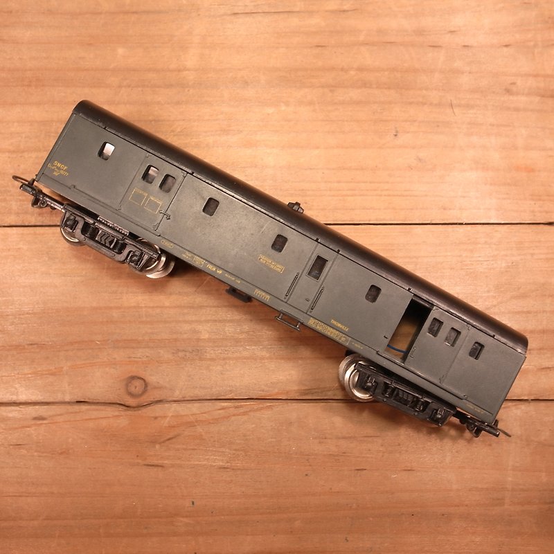 Old bone French Jouef train model H VINTAGE - Items for Display - Plastic Transparent