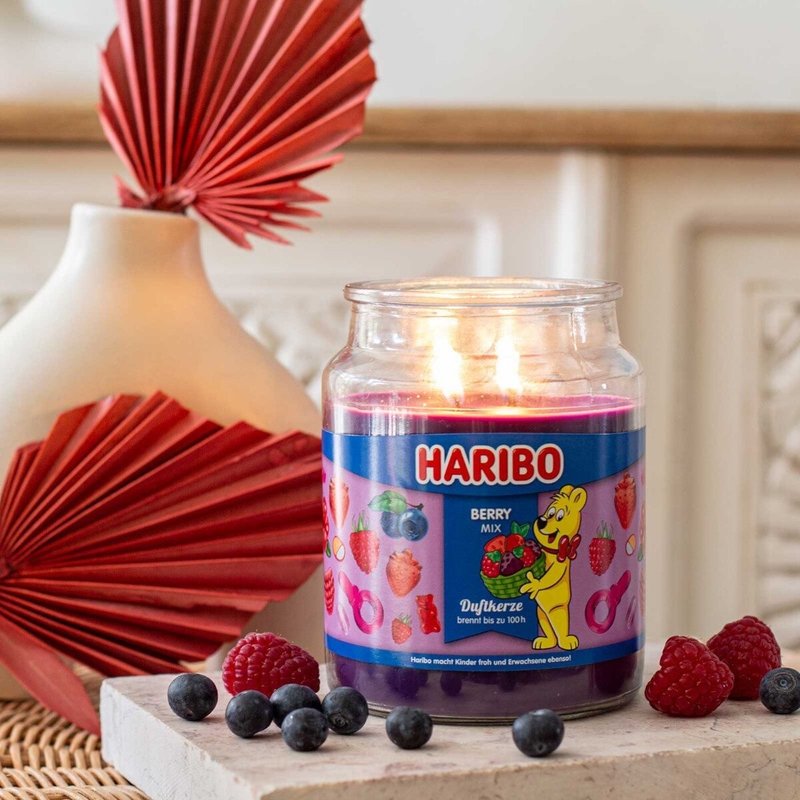 HARIBO CANDLE 香氛蠟燭 - 綜合莓果 - 香氛蠟燭/燭台 - 玻璃 紫色