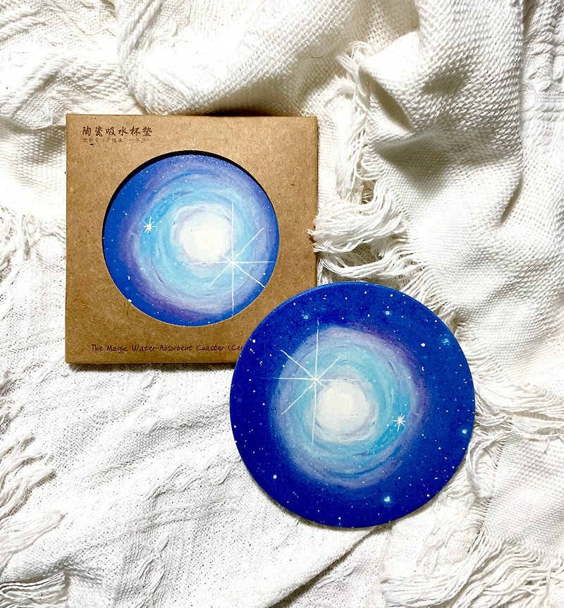 Starlight Ceramic Absorbent Coaster - Coasters - Pottery 