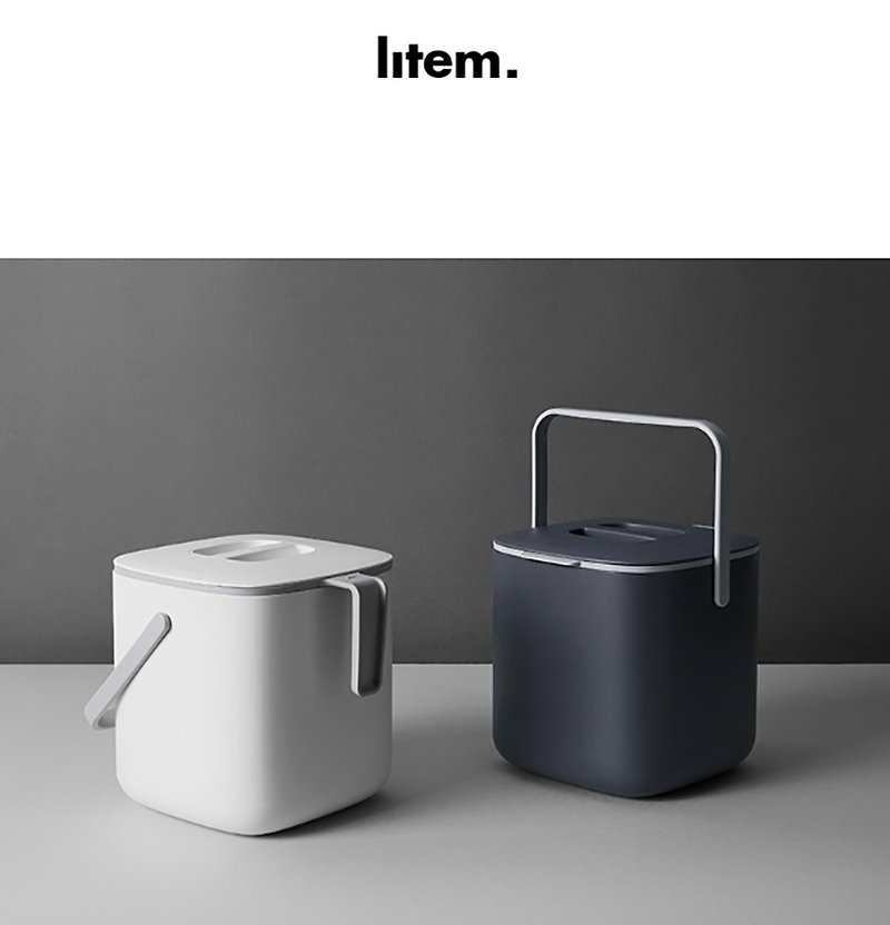 Korean original LITEM high-quality sink kitchen waste collection bucket 2.0 small - Storage - Plastic 