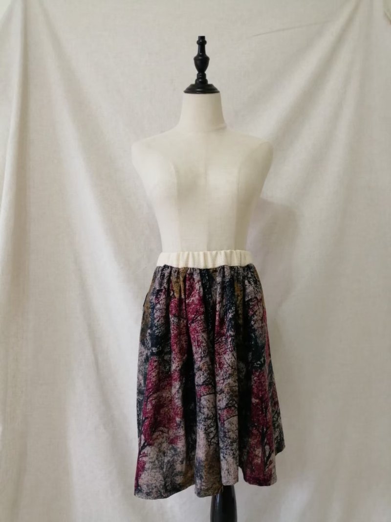 Designer Collection 禪意印花抽細摺寬管褲 - 女短褲/五分褲 - 棉．麻 多色