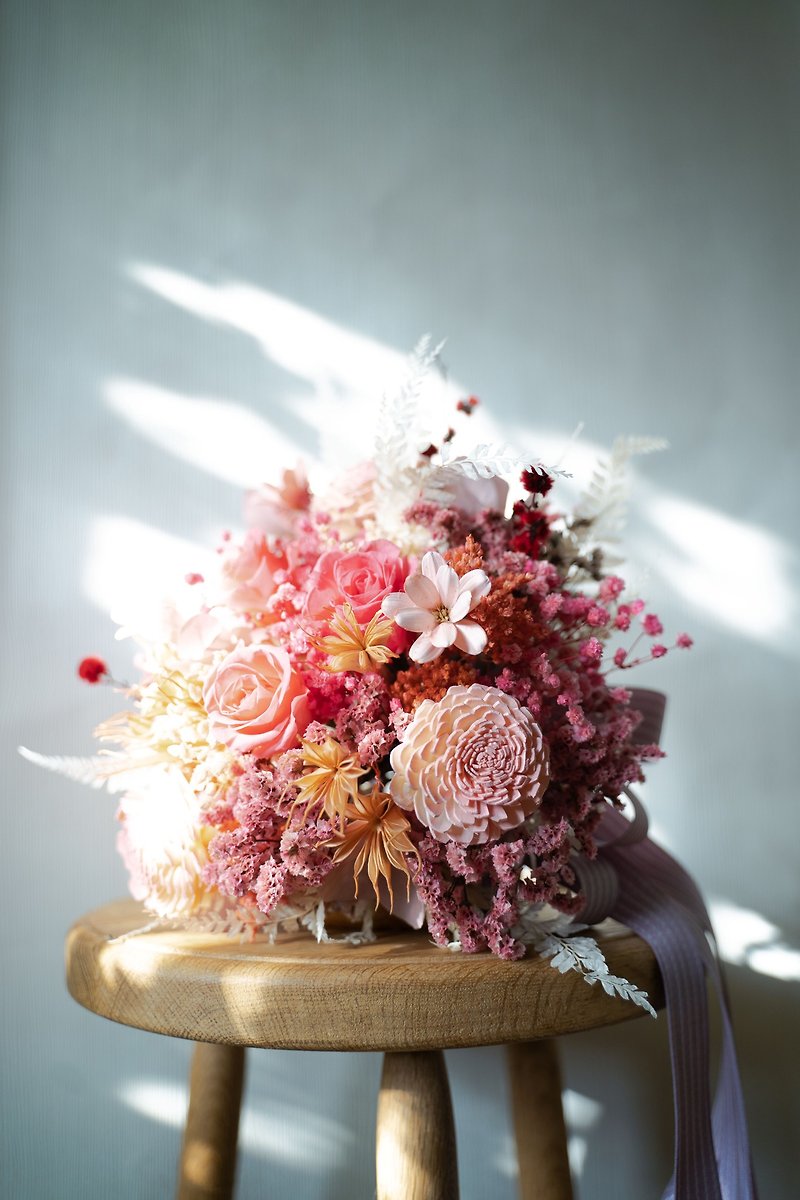 [Innocent and Romantic] Wedding Bouquet Eternal Flower Dried Flower Floral Design Wedding Design - Dried Flowers & Bouquets - Plants & Flowers 
