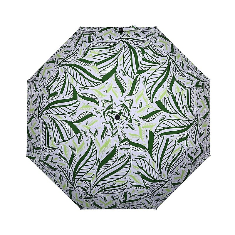 [German kobold] anti-UV-Lotus jungle-water repellent shellac umbrella-three-fold umbrella-green - Umbrellas & Rain Gear - Other Materials Green