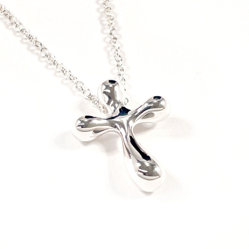 【日本直送 中古美品】ティファニー TIFFANY&Co. ネックレス クロス ミニ エルサペレッティ シルバー925 アクセサリー 新品仕上げ済み - 項鍊 - 純銀 銀色