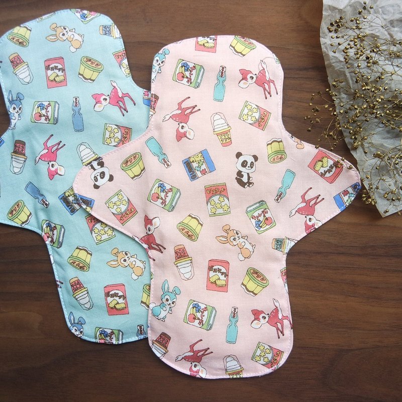 Cloth Sanitary Pad_Environmentally Friendly Cloth Cotton/Showa Confectionery (Two-Piece Set) - Feminine Products - Cotton & Hemp Yellow