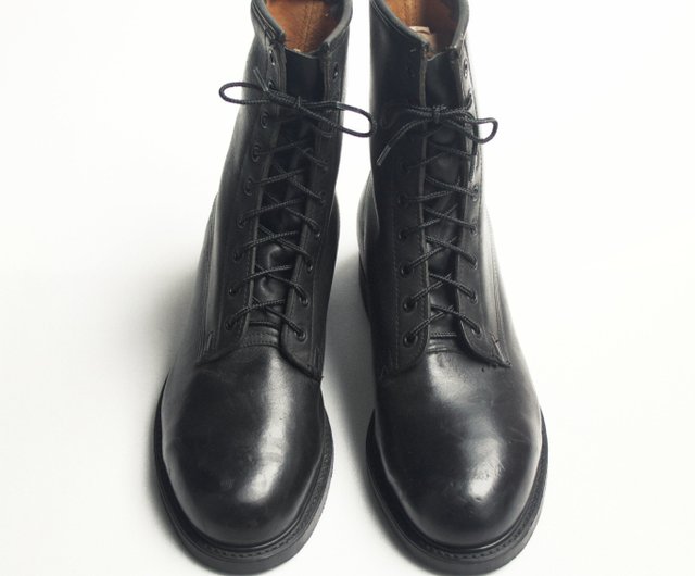 80s standard boots Navy | US Navy Service Boots US 7.5R Eur 40