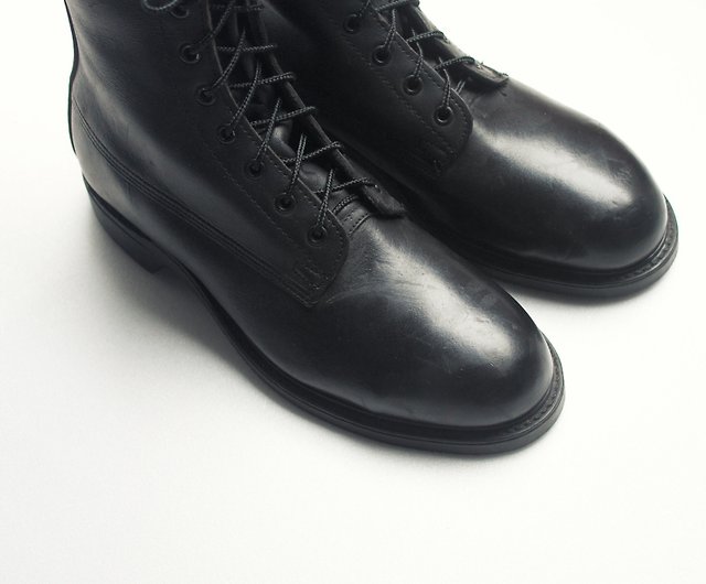80s standard boots Navy | US Navy Service Boots US 7.5R Eur 40