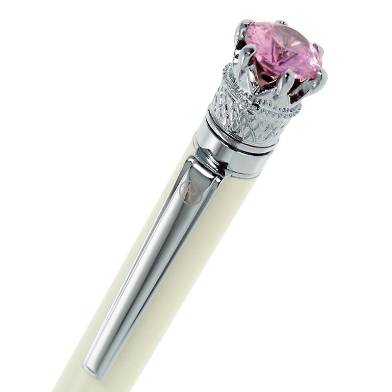 ARTEXロイヤル賞賛ピンク石アイボリーホワイトペン