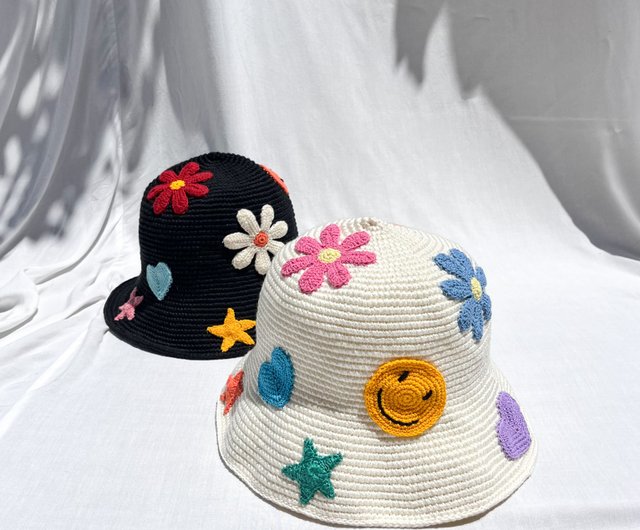 バケットハット, かぎ針編みの帽子, かぎ針編み, ハンドメイド