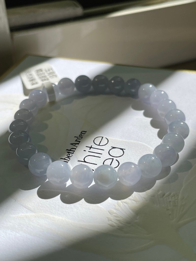 Silence//Natural Jade Grade A Violet Bracelet - สร้อยข้อมือ - หยก 