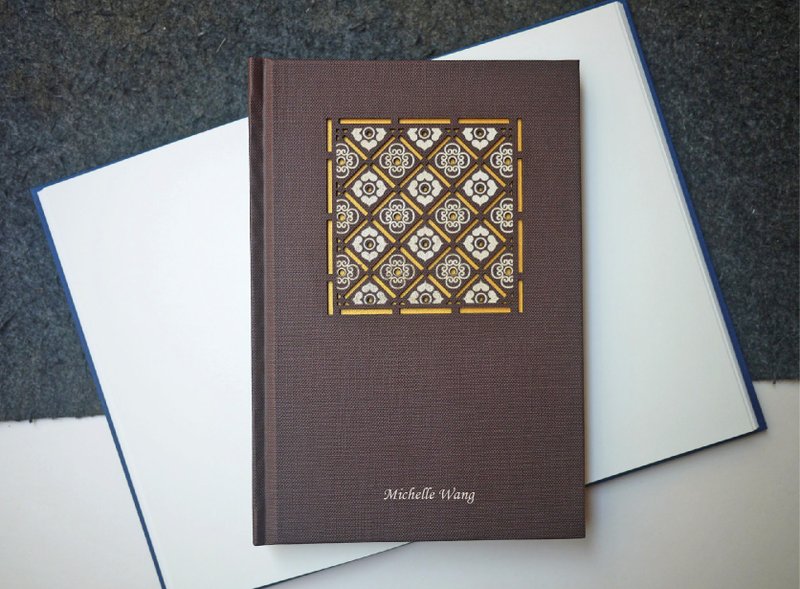 Laser engraving of customized products makes everything go smoothly - hardcover notebooks can be engraved with text and names - Notebooks & Journals - Paper Brown