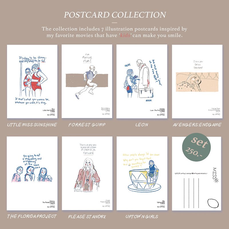 Miss Sunchild :: Postcard Collection - Cards & Postcards - Paper White
