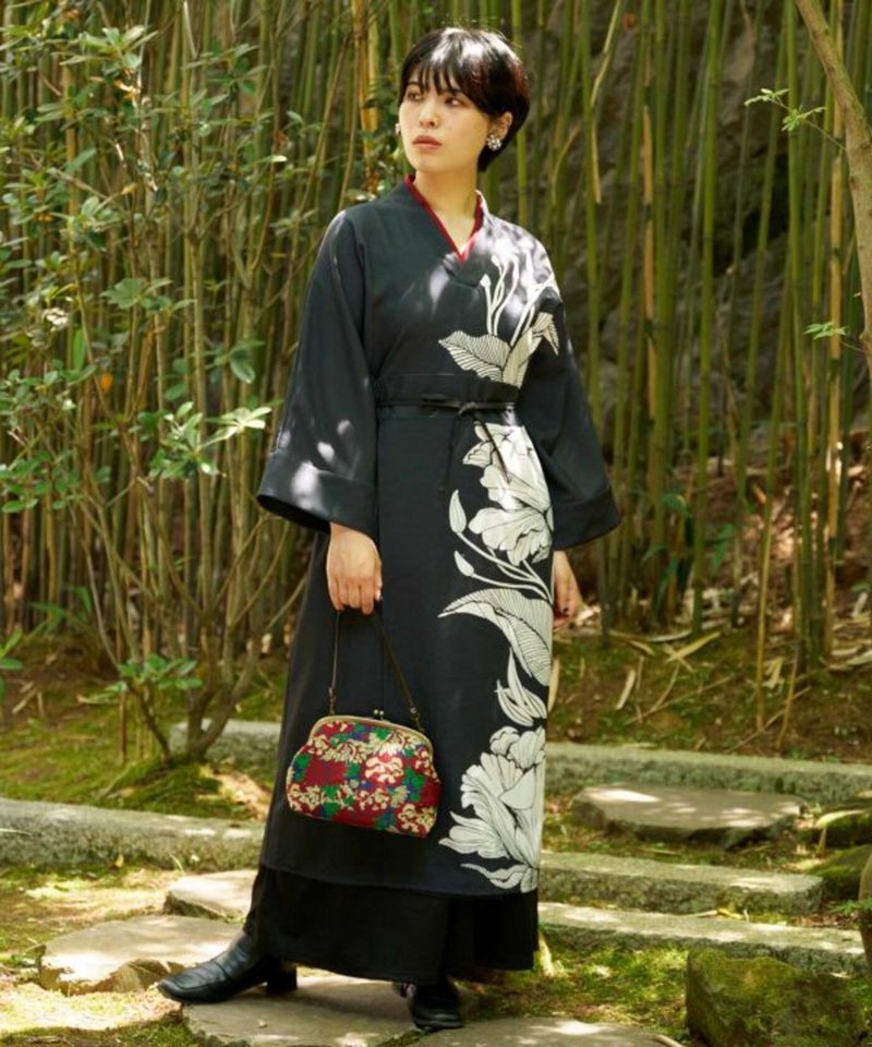 【熱門預購】染之晴和服風洋裝 (3色) 7CQ-4308 - 洋裝/連身裙 - 其他材質 