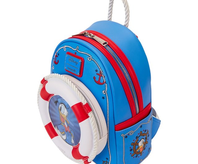 【Loungefly】Disney ドナルド 90周年 浮き輪 ミニ バックパック Amazon.com: Loungefly Disney Donald Duck 90th Anniversary