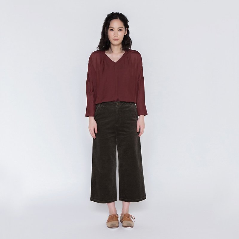 One Fine Reverie Corduroy WideLegTrouser - Women's Pants - Cotton & Hemp Multicolor