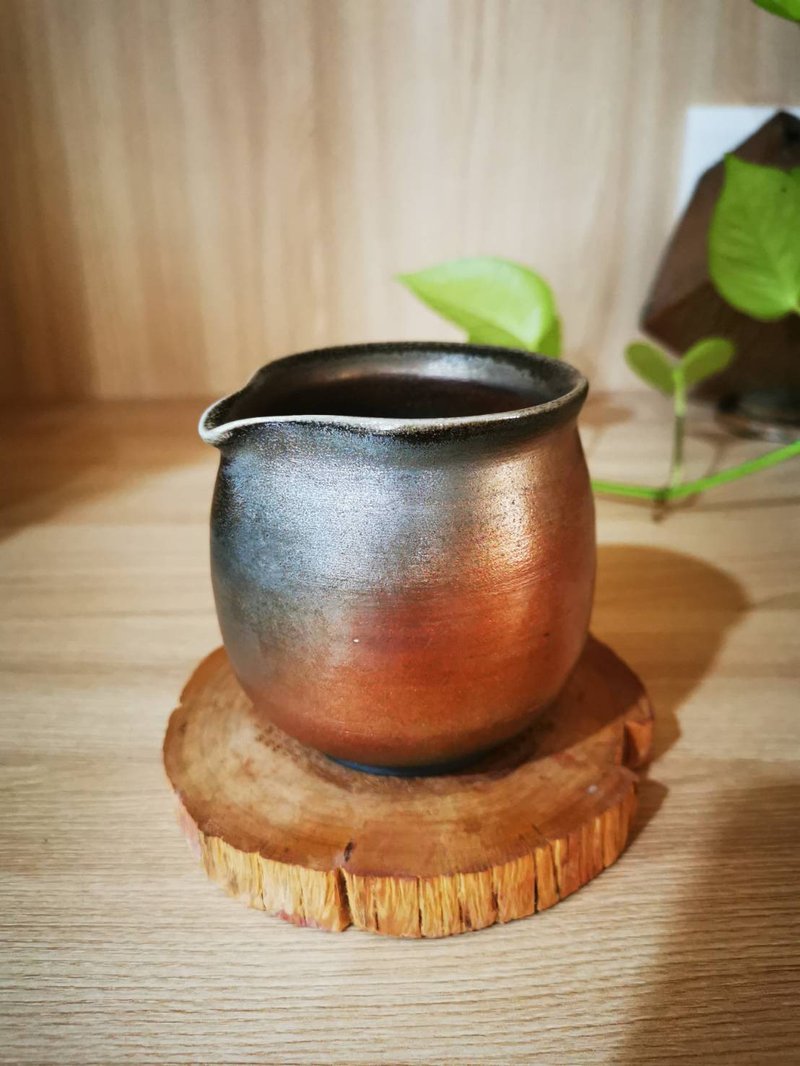 S011柴燒自然落灰茶海 - 茶壺/茶杯/茶具 - 陶 