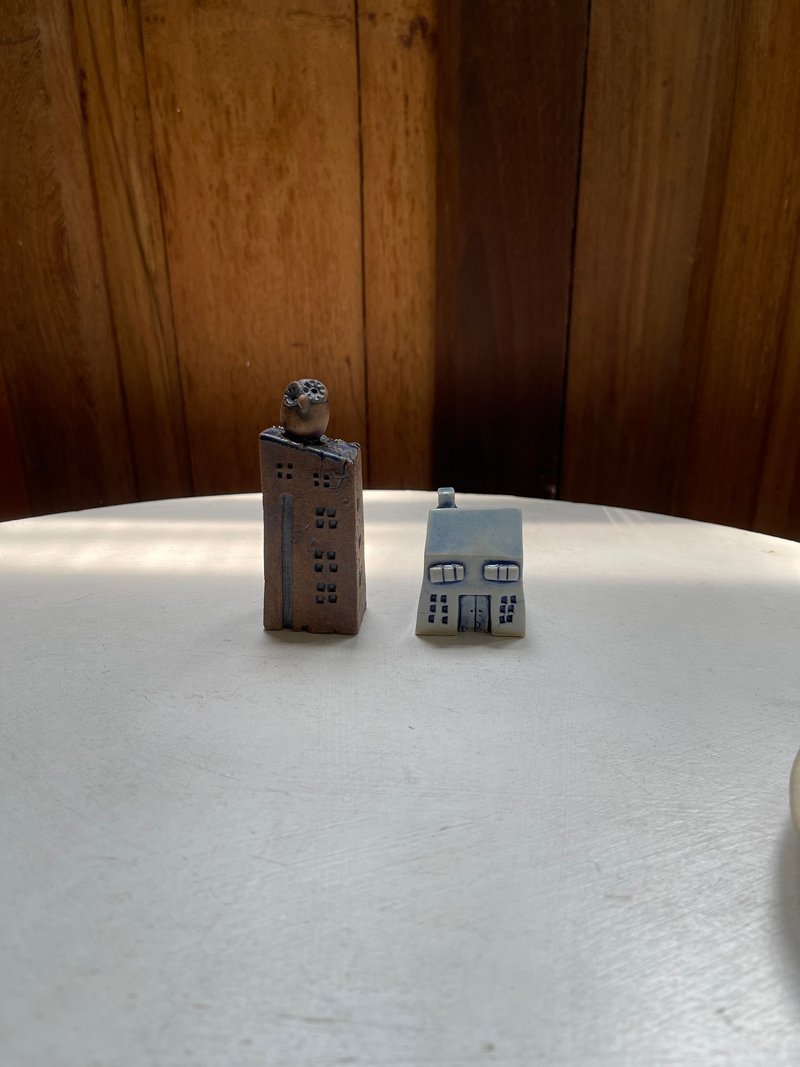 2 Ceramic house - Items for Display - Pottery Brown